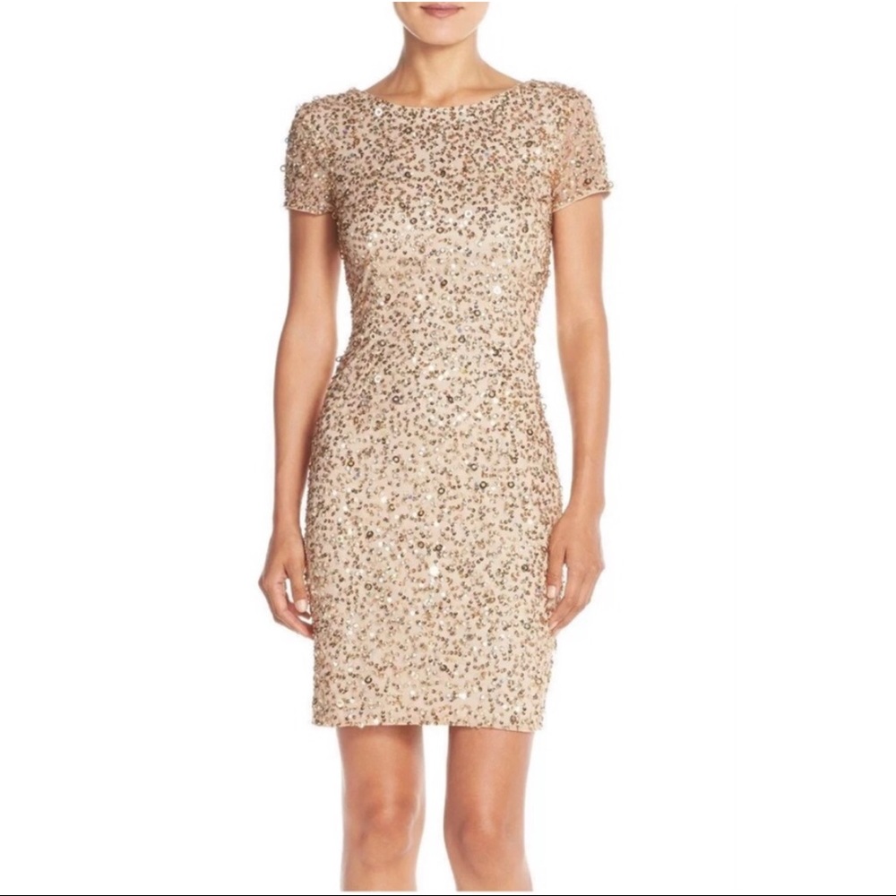 Adrianna Papell Sequin Mini Dress